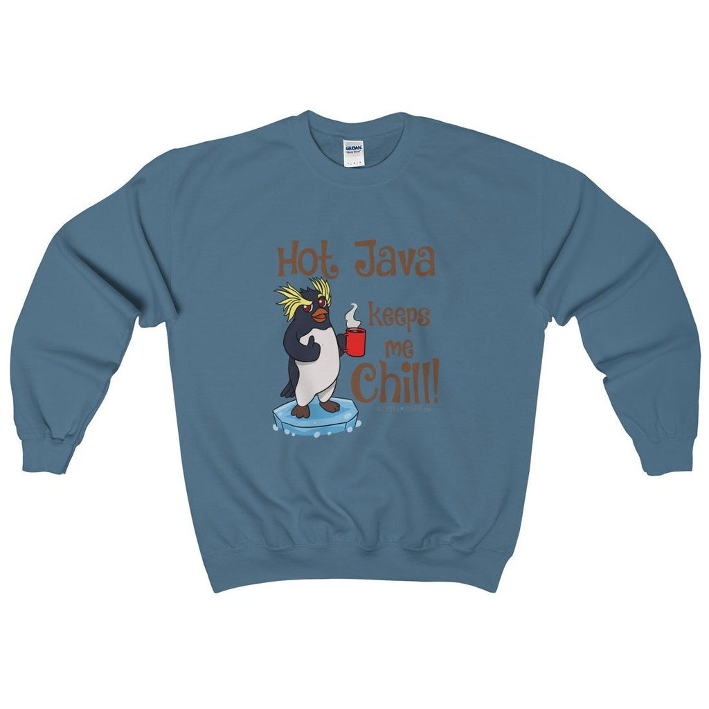 Unisex Crewneck Sweatshirt; 'Hot Java Keeps Me Chill!'