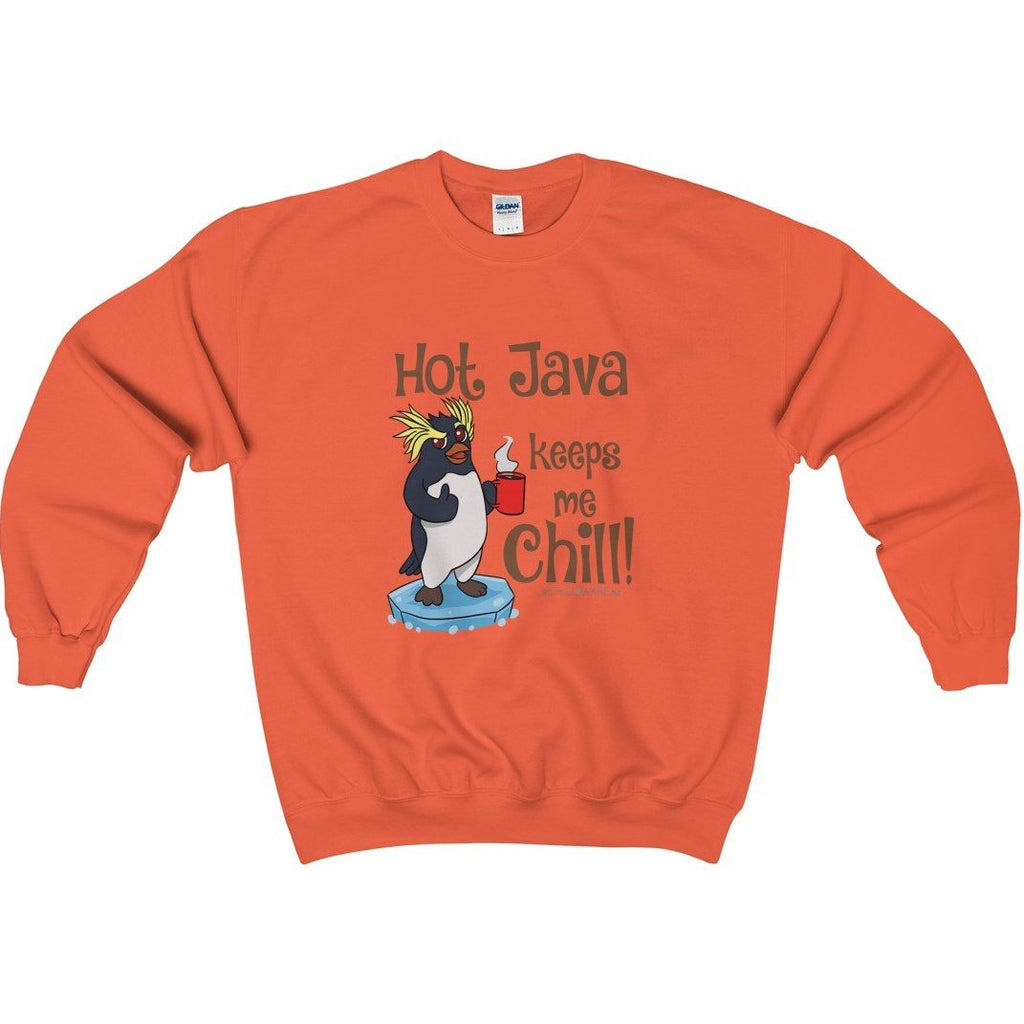 Unisex Crewneck Sweatshirt; 'Hot Java Keeps Me Chill!'