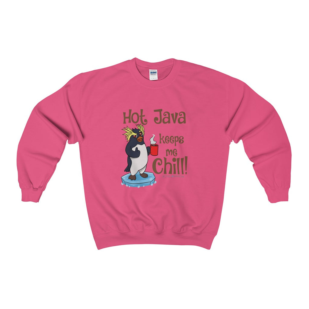 Unisex Crewneck Sweatshirt; 'Hot Java Keeps Me Chill!'