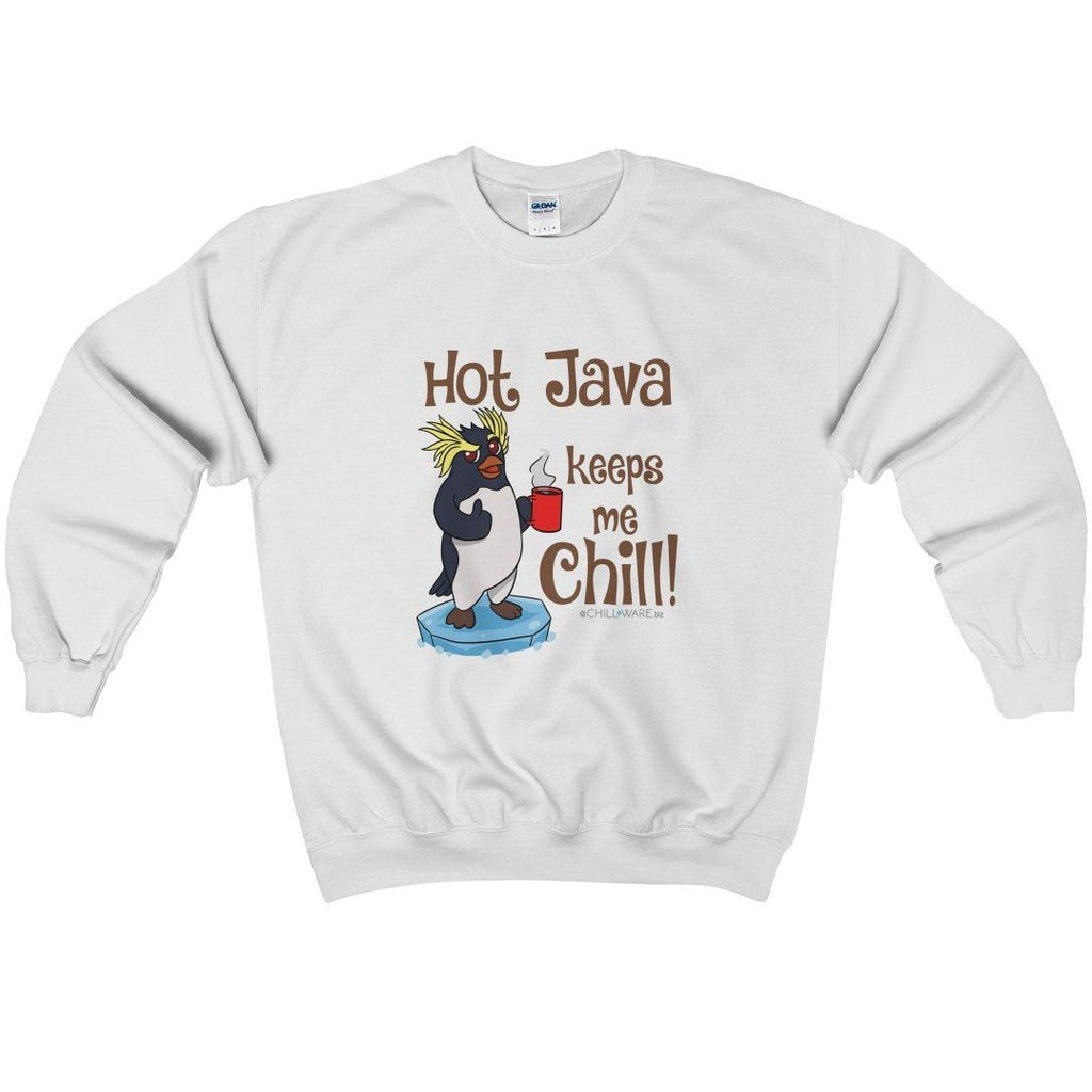 Unisex Crewneck Sweatshirt; 'Hot Java Keeps Me Chill!'