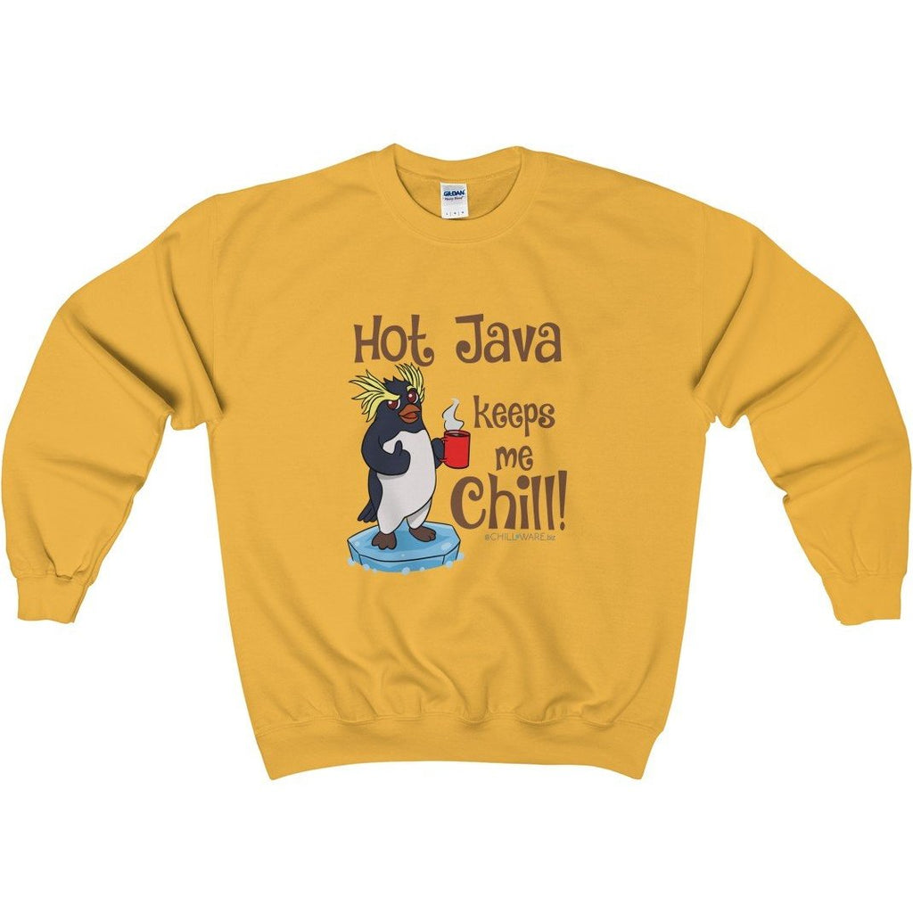 Unisex Crewneck Sweatshirt; 'Hot Java Keeps Me Chill!'