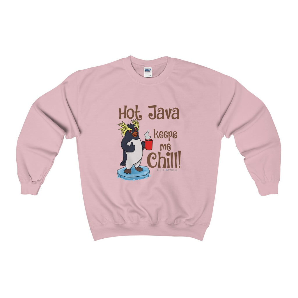 Unisex Crewneck Sweatshirt; 'Hot Java Keeps Me Chill!'