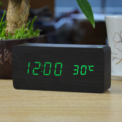 FiBiSonic LED Alarm Clocks, Time & Temperature, Sound Control LED Display