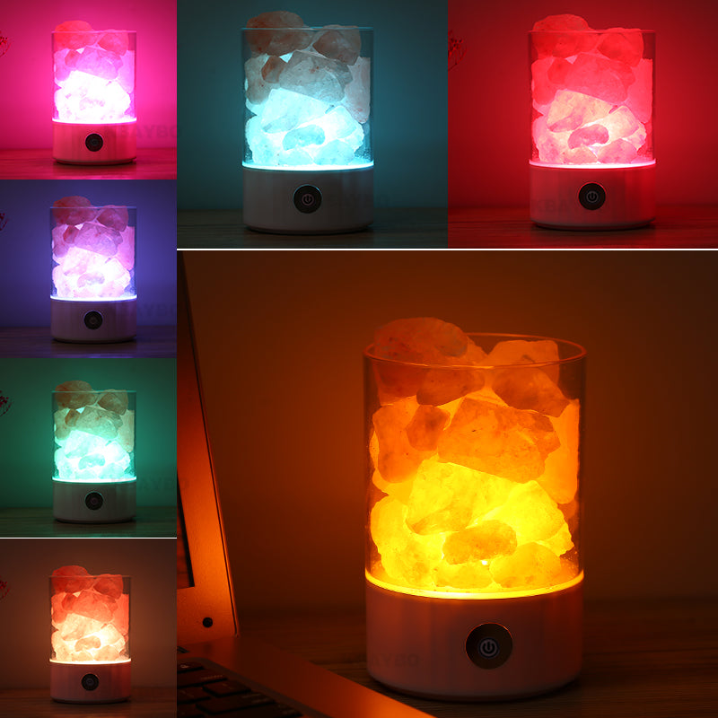 Himalayan Crystal Rock Salt AirPurifier Night Light