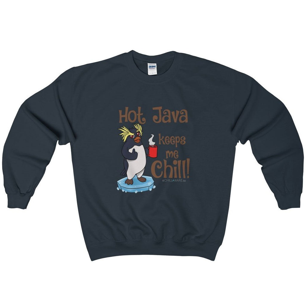 Unisex Crewneck Sweatshirt; 'Hot Java Keeps Me Chill!'
