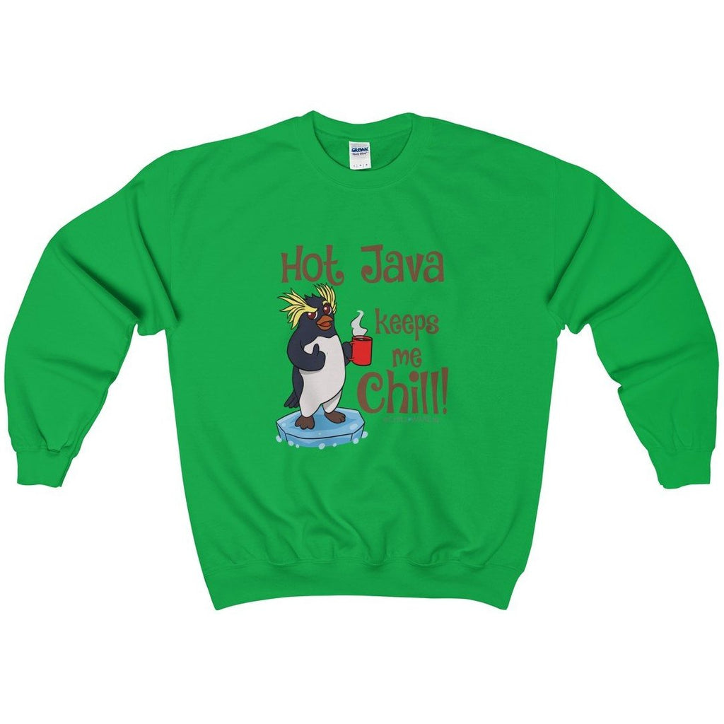 Unisex Crewneck Sweatshirt; 'Hot Java Keeps Me Chill!'