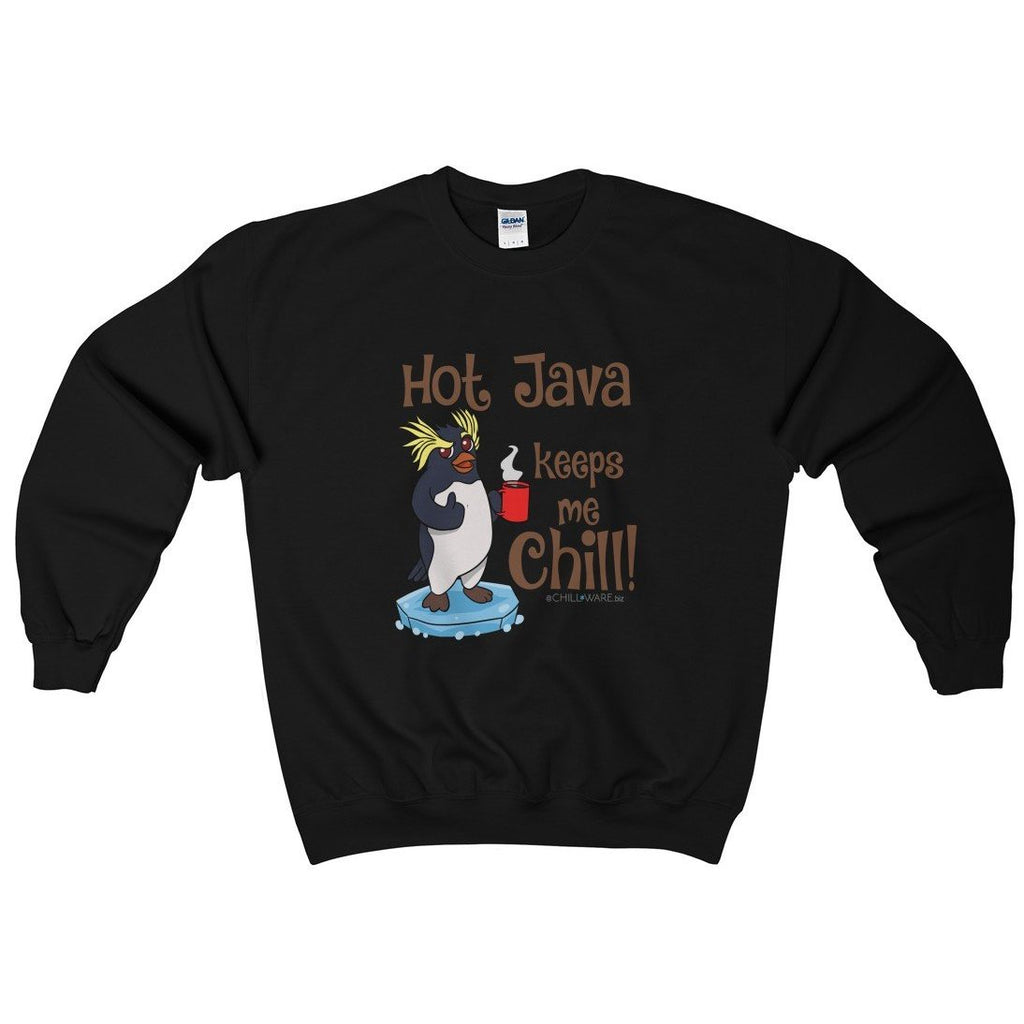 Unisex Crewneck Sweatshirt; 'Hot Java Keeps Me Chill!'