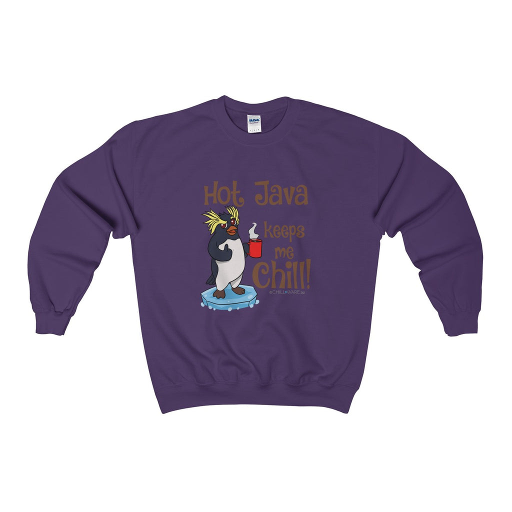 Unisex Crewneck Sweatshirt; 'Hot Java Keeps Me Chill!'