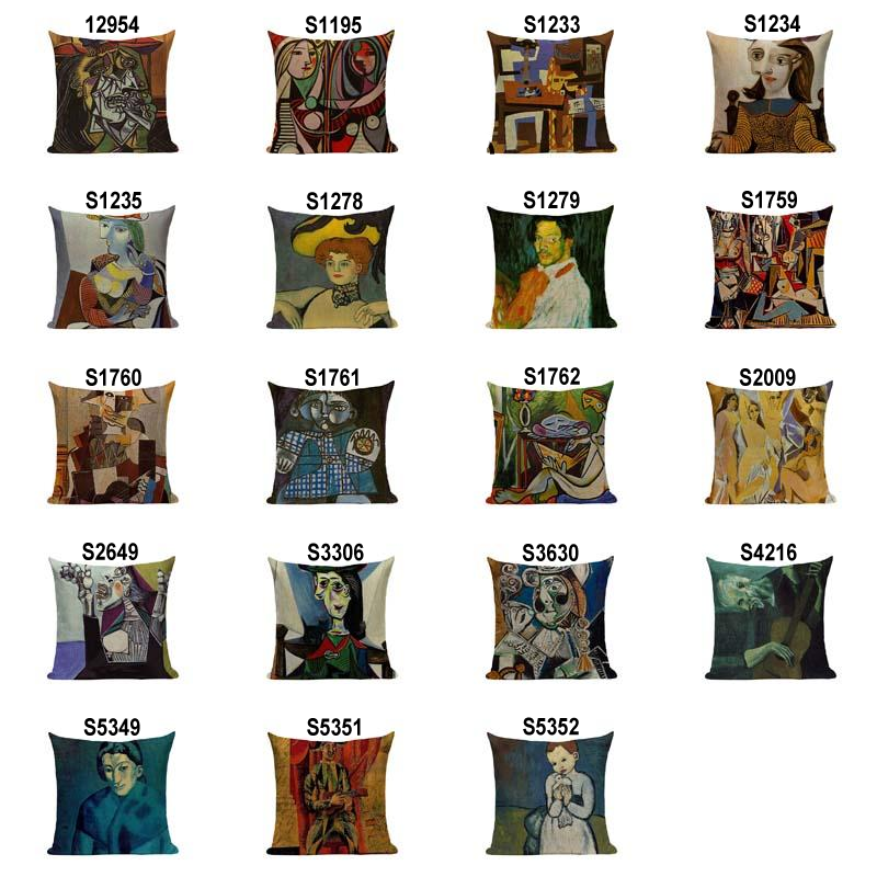 Pablo Picasso Famous Paintings Printed on Linen Cushion Covers