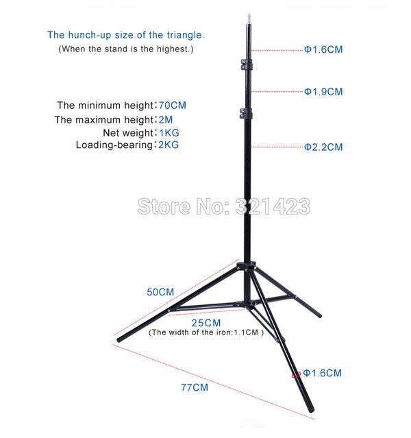 Photo Studio Softbox (2- 50cm x 70cm) Lighting Kit for Video, Product, Portrait, Home Ambiance