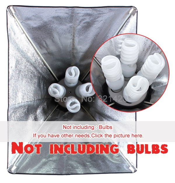 Photo Studio Softbox (2- 50cm x 70cm) Lighting Kit for Video, Product, Portrait, Home Ambiance