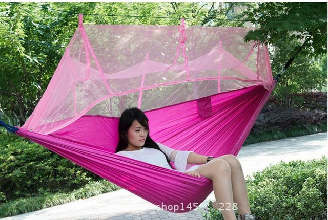 Ultralight Outdoor Camping Hunting Mosquito Net Parachute Hammock