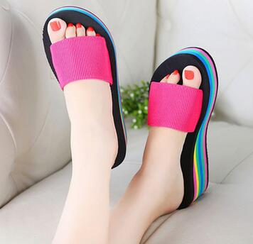 Women's Rainbow Platform Sandals