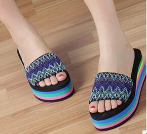 Women's Rainbow Platform Sandals