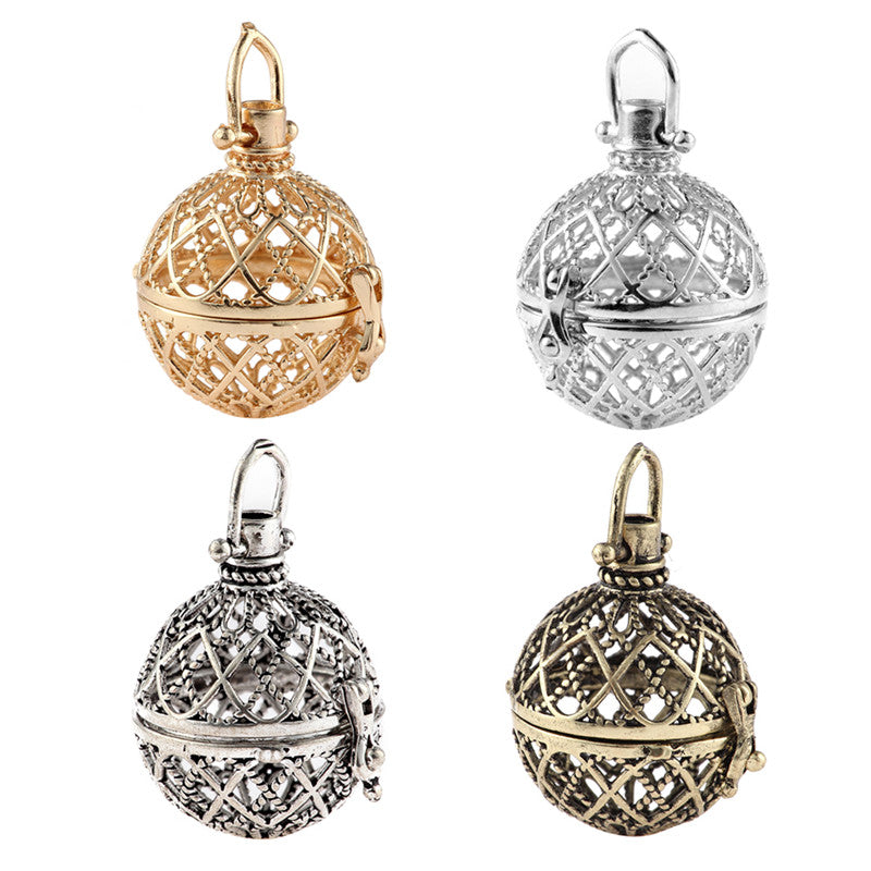 Hollow Cage Filigree Ball Pendants