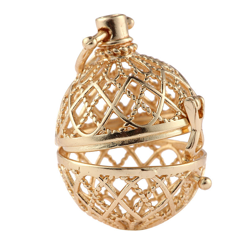 Hollow Cage Filigree Ball Pendants
