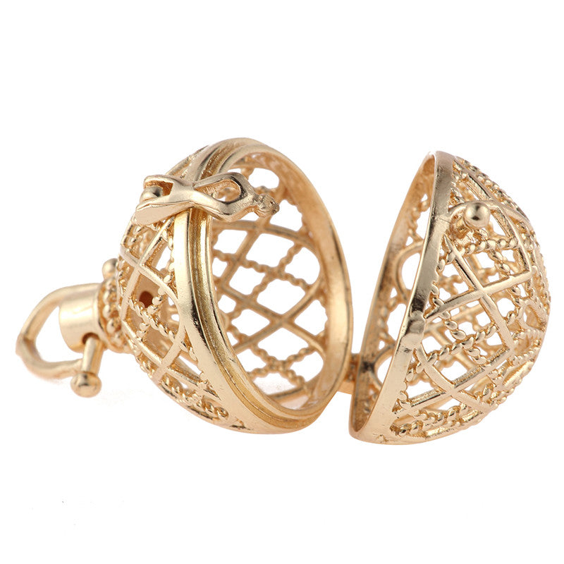 Hollow Cage Filigree Ball Pendants