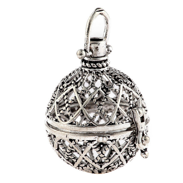 Hollow Cage Filigree Ball Pendants