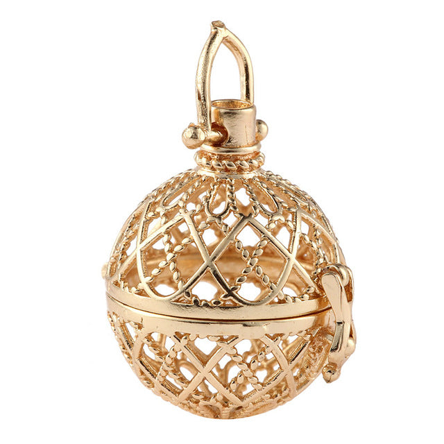 Hollow Cage Filigree Ball Pendants