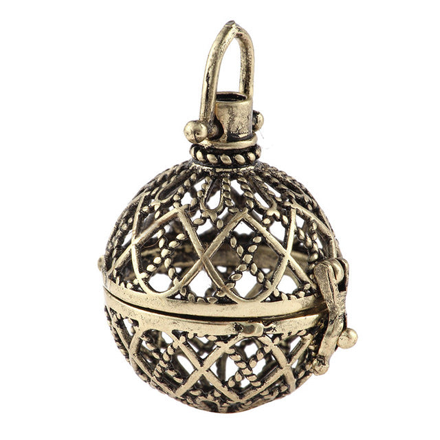 Hollow Cage Filigree Ball Pendants