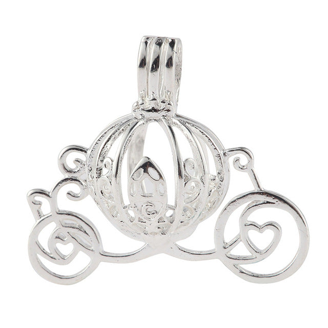 Hollow Cage Filigree Ball Pendants