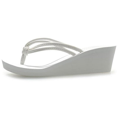 Women's Leather Strap Rubber Sole Platform Sandals