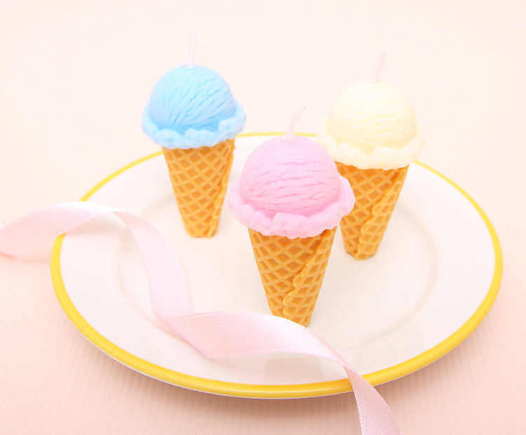 Creative Children Birthday Candles Candy Colored Ice Cream