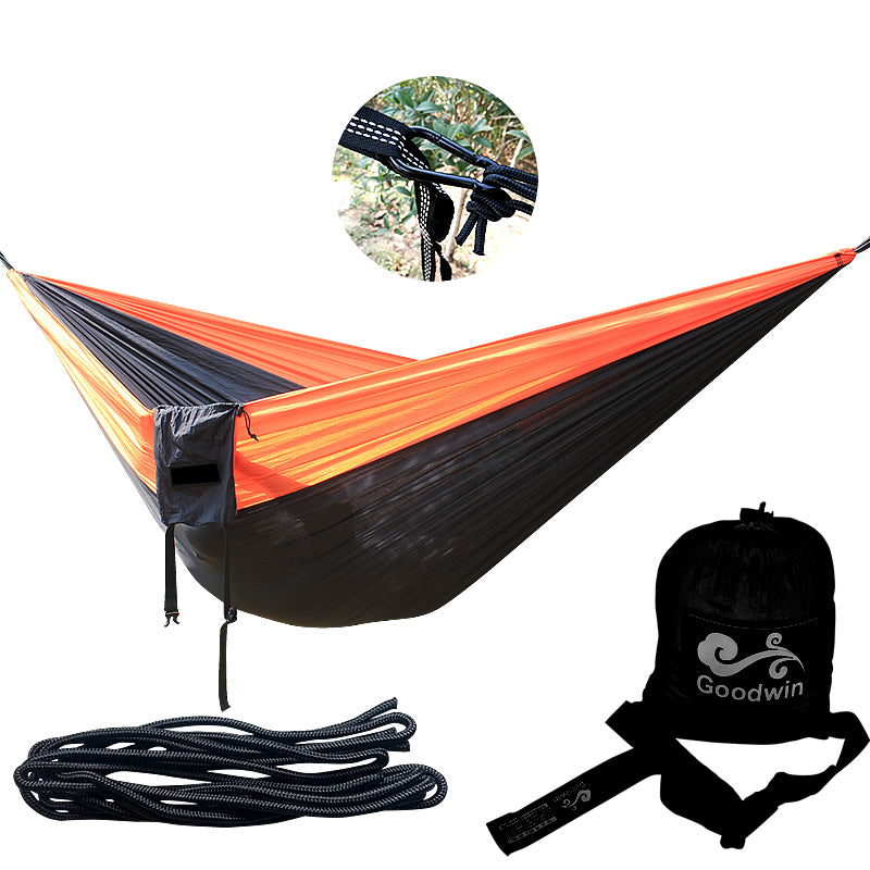 Double Person Parachute Nylon Hammock with Straps, Buckles