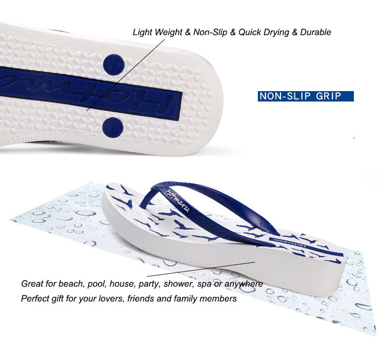 Women's Platform Wedge Seagulls Beach Sandals