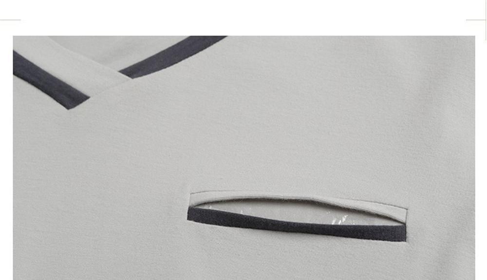 High-end brand Men's Pajamas Spring Long Sleeve v-neck Pyjamas