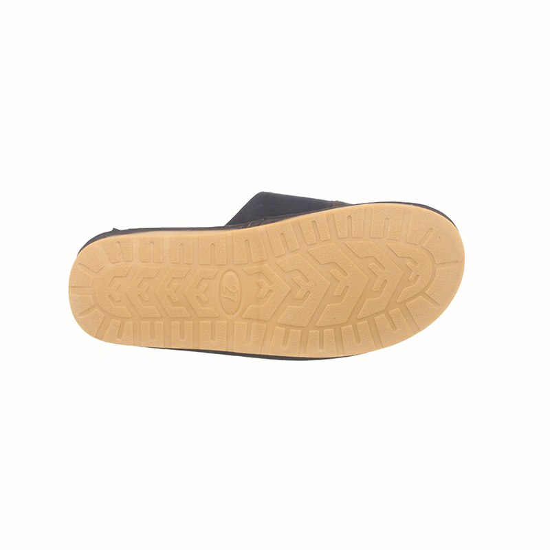 Hemp Sole Sheepskin Leather Men's Slippers