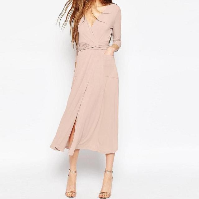 Women's Kaftan Sexy V-Neck Beach Dress