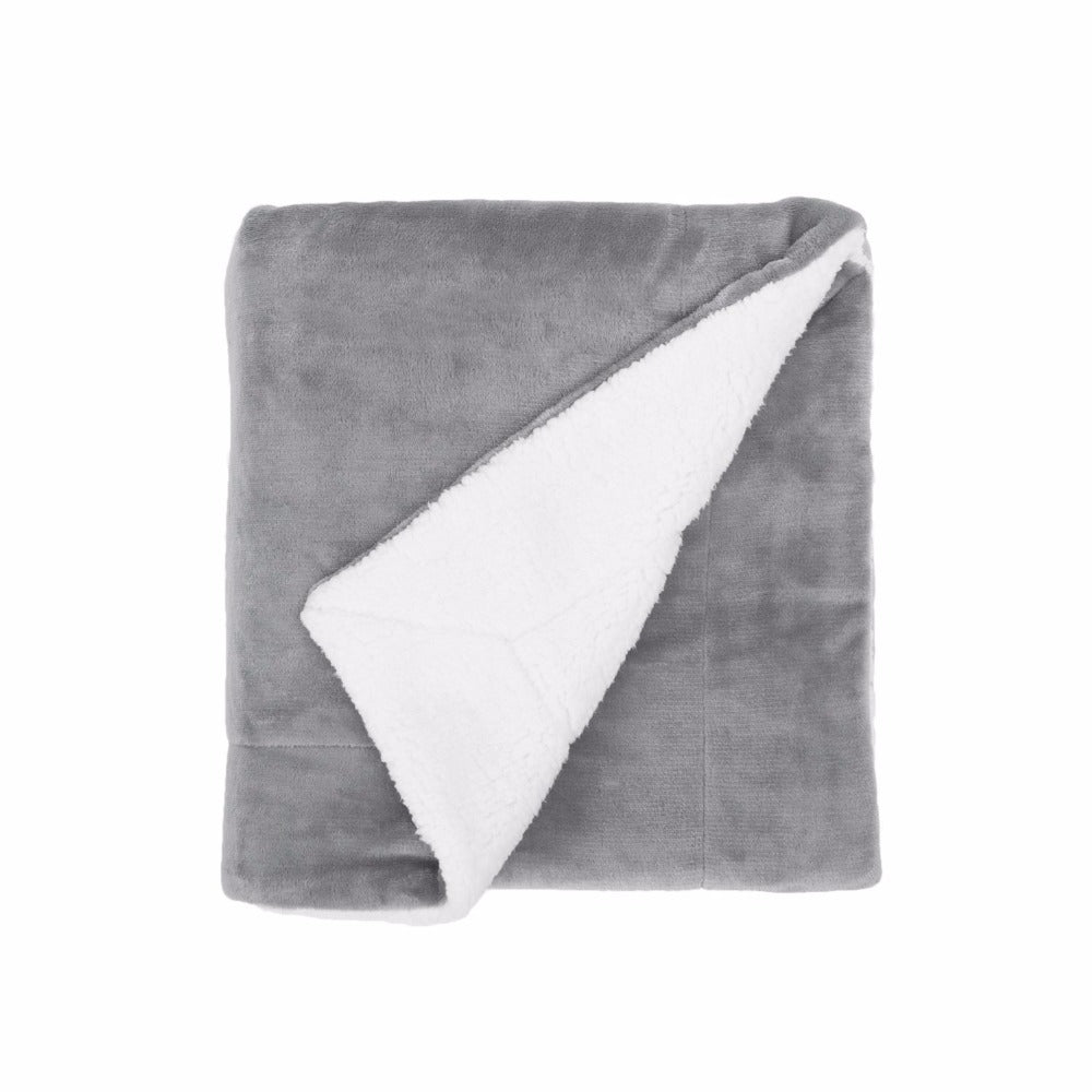 Sherpa Soft Fleece Two Tone Blanket