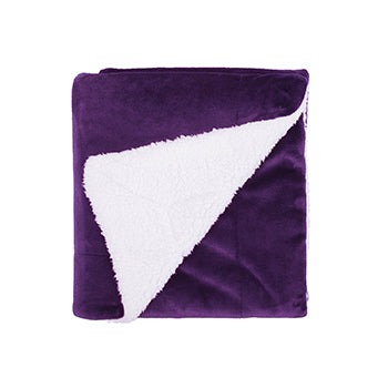 Sherpa Soft Fleece Two Tone Blanket