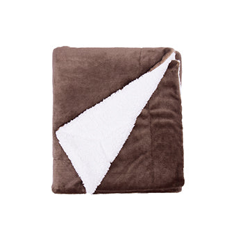 Sherpa Soft Fleece Two Tone Blanket