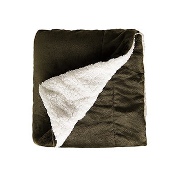 Sherpa Soft Fleece Two Tone Blanket