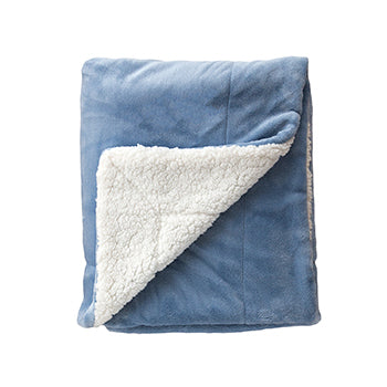 Sherpa Soft Fleece Two Tone Blanket