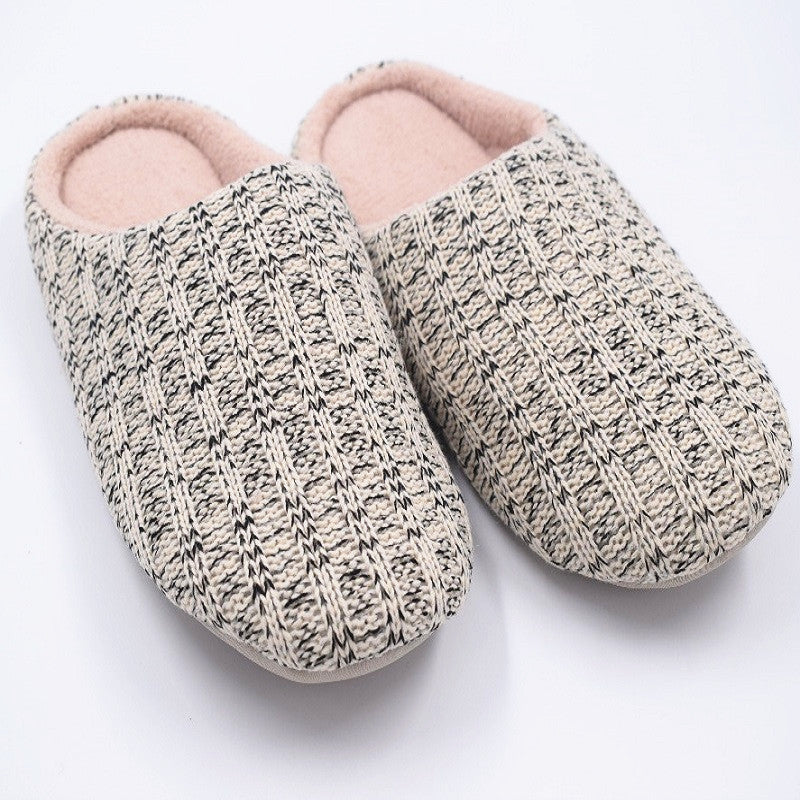 Woven Wool Men's Home Slippers