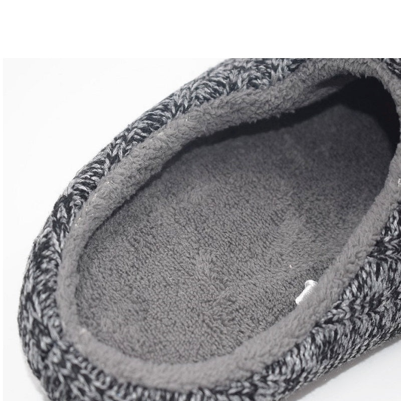 Woven Wool Men's Home Slippers