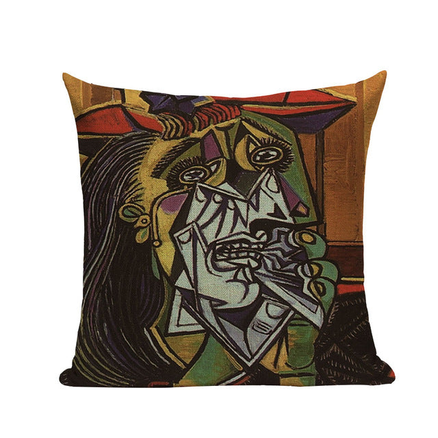 Pablo Picasso Famous Paintings Printed on Linen Cushion Covers
