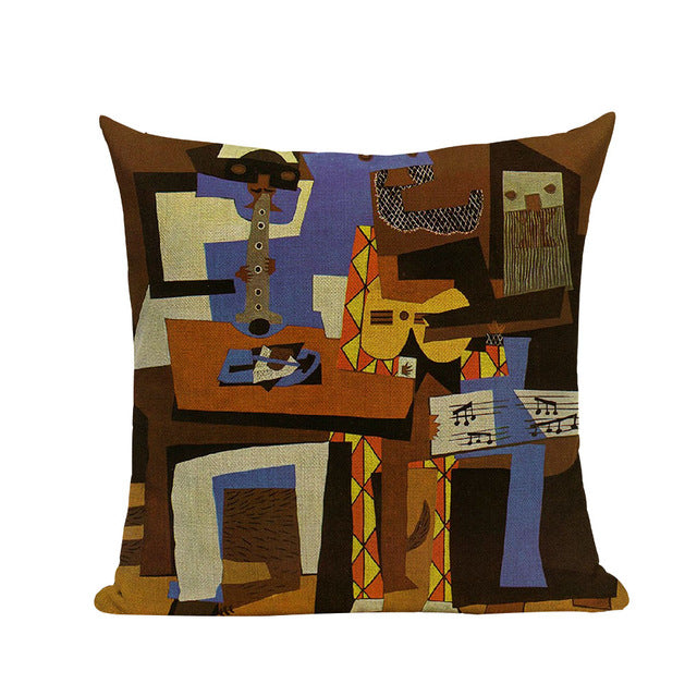Pablo Picasso Famous Paintings Printed on Linen Cushion Covers