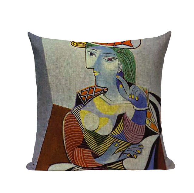 Pablo Picasso Famous Paintings Printed on Linen Cushion Covers