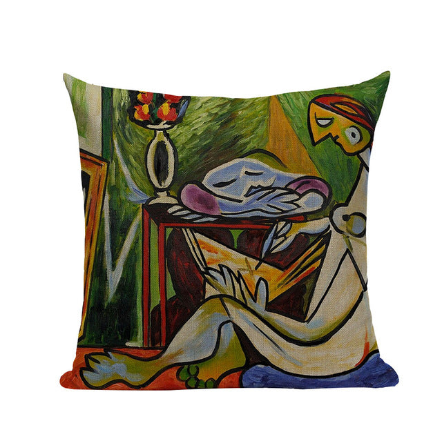 Pablo Picasso Famous Paintings Printed on Linen Cushion Covers