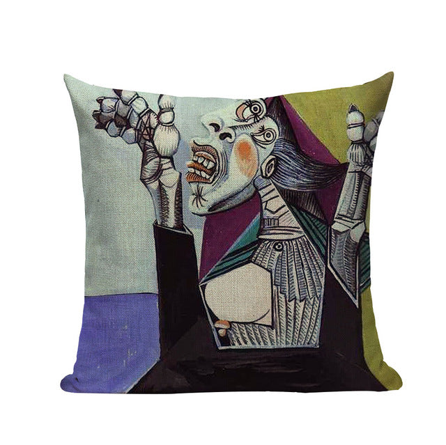 Pablo Picasso Famous Paintings Printed on Linen Cushion Covers
