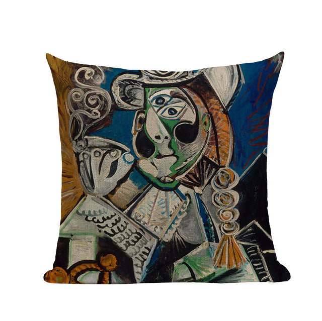 Pablo Picasso Famous Paintings Printed on Linen Cushion Covers