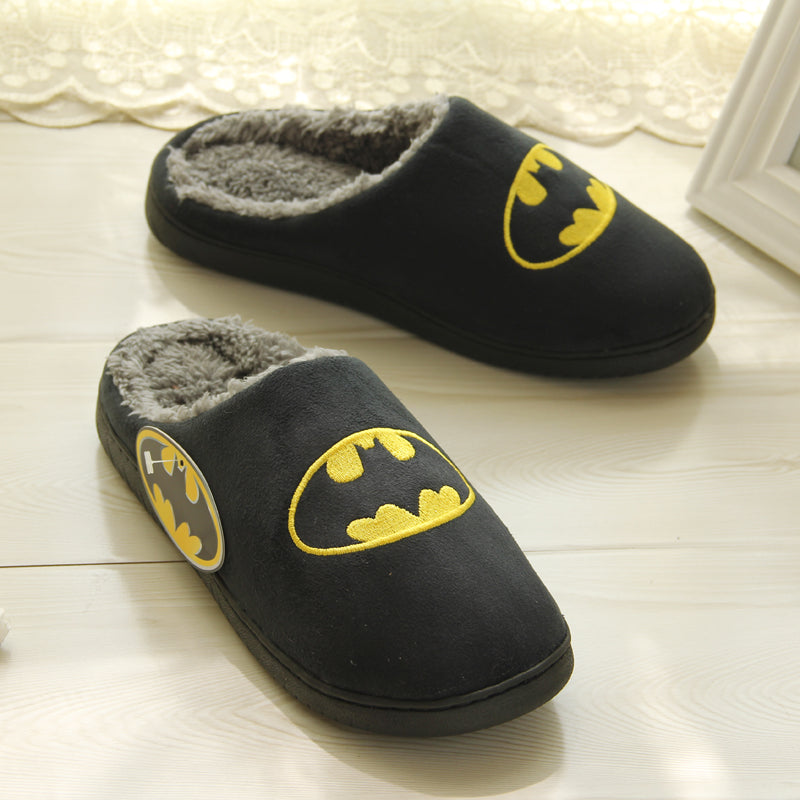 Unisex Super Hero Plush Felt Slippers