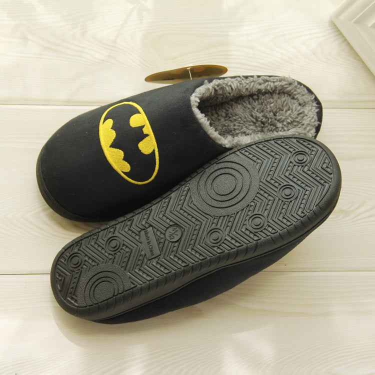 Unisex Super Hero Plush Felt Slippers