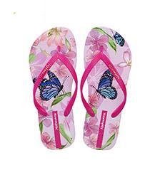 Crazy Cat, Butterfly Print Ladies' Flip Flop Sandals