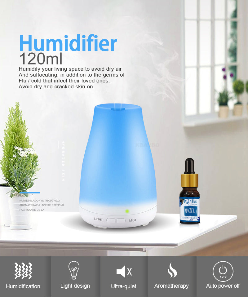 Seven Color LED Essential Oil Diffuser Humidifier