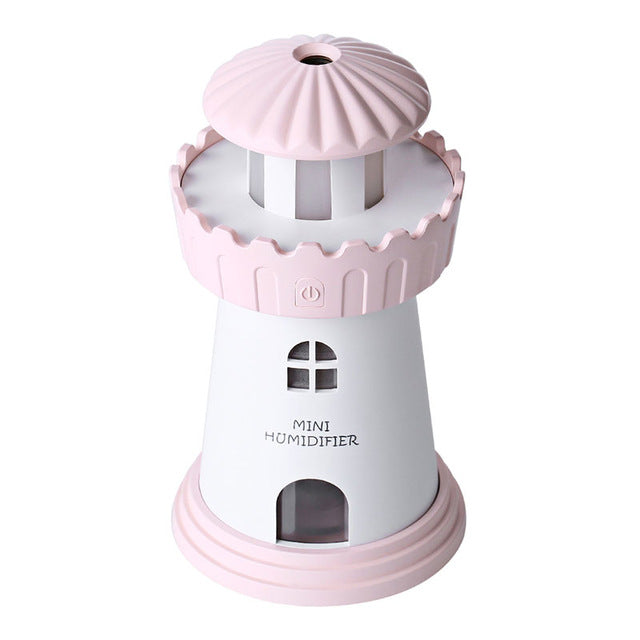 Lighthouse LED Nightlight Ultrasonic Aromatherapy Humidifier